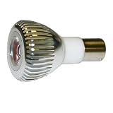 LED Light Bulb 2 watt S.C. Bayonet (BA15s) for RVs or Elevators Warm White