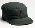 Vintage Olive Drab W/Red Star Fatigue Cap
