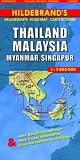 Hildebrands Travel Map: Stadtpläne von Singapur (1 : 140 000), Kuala Lumpur, Bangkok, Chiang Mai, Mandalay, Penang und Yangong: Thailand, Burma, Malaysia and Singapore