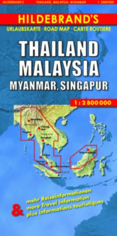 City Travel Guides Discounted  Bücher : Hildebrand's Urlaubskarten, Nr.26, Thailand, Myanmar, Malaysia: Stadtpläne von Singapur (1 : 140 000), Kuala Lumpur, Bangkok, Chiang Mai, Mandalay, Penang ... Thailand, Burma, Malaysia and Singapore