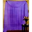 PURPLE 60 WIDE x 216 LONG SHEER WINDOW SCARF