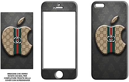 RESINATED COVER 3D EFFECT 3D SUPER ANTISLIP RESIN SKIN FOR IPHONE 5S '' Gucci''
