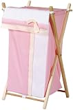 Picci Taormina Laundry Hamper in Pink and Cream