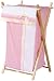 Picci Taormina Laundry Hamper in Pink and Cream