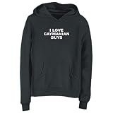 Sweatshirt Woman Black  I Love Caymanian Guys  Cayman Islands Country