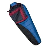 Wenzel Omega II/Great Falls Mummy 0-Degree Sleeping Bag with Hood (Blue, Black Charcoal, Berry)