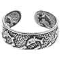 925 Sterling Silver DIVING DOLPHIN Oxidized Toe Ring