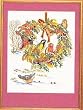 Eva Rosenstand Holiday Birds in Wreath Counted Cross Stitch Kit #12-986