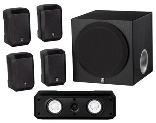 Yamaha RX-V465BL 525 Watt 5.1-Channel Home Theater Receiver With Yamaha CDC-697BL 5-Disc Carousel-Type CD Changer And Yamaha NS-SP1800BL 5.1-Channel Home Theater Speaker Package