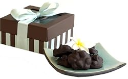 J. Michelle Chocolatier Belgian Dark Chocolate Macadamia Nut Clusters, 16-Ounce Box