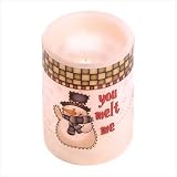 Friendly Snowman Flameless Candle