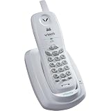 VTech t2408 2.4 GHz Analog Cordless Phone (White)