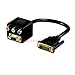 DVI-Stecker > RGB-Buchse + SVGA-Buchse vergoldete Kontakte;