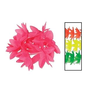 Beistle 57418 Silk N Petals Neon Lotus Wristlets-Anklets