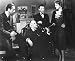 HUMPHREY BOGART AS SAM SPADE, MARY ASTOR AS BRIGID O'SHAUGHNESSY, PETER LORRE AS JOEL CAIRO, SYDNEY GREENSTREET AS KASPER GUTMAN FROM THE MALTESE FALCON #1 - BLACK & WHITE Movie Photo- MEDIUM Size Print - SIZE 14x11" (36x28cm)