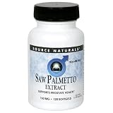 Source Naturals Saw Palmetto Extract 160mg, 120 softgels (Pack of 2)