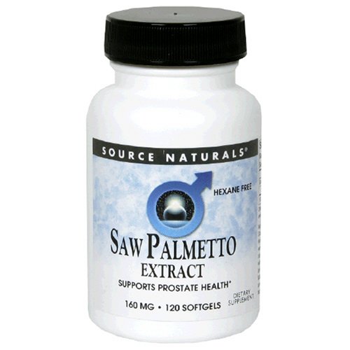 Source Naturals Saw Palmetto Extract 160mg, 120 softgels (Pack of 2) by Source Naturals