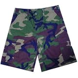 Camo US Milspec Shorts, Ripstop, Woodland Camo, Large - Shorts - Apparel