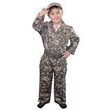 Jr. Camouflage Suit with Cap and Belt Size: 6/8