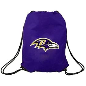 Baltimore Ravens Purple Nylon Drawstring Backpack