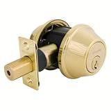 Master Lock DDCR703 Residential Double Cylinder Deadbolt w/Recodable Cylinder, Polished Brass Master Lock DDCR703 Residential Double Cylinder Deadbolt w/Recodable Cylinder, Polished Brass