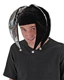 Adult Floppy Jester Hat in Black and Silver can be Evil Jester Too!