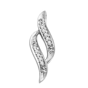 MIORE Damen-Anhänger 9 Karat (375) Weißgold Brillanten MCJ908P