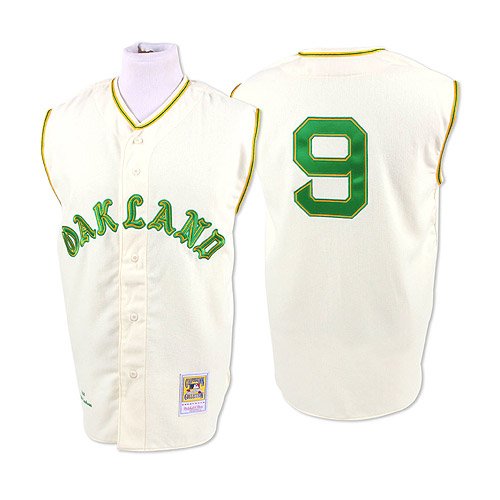 Oakland Athletics Authentic 1968 Reggie Jackson Home Jersey by Mitchell & Ness