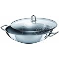 Silit 0082.6021.11 Wok 36 cm Shintau mit Glasdeckel