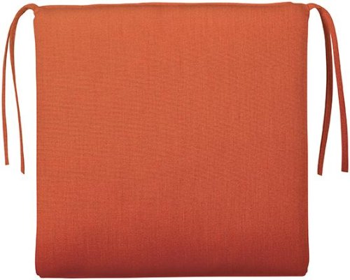 Bullnose Square Outdoor Chair Cushion, 2"Hx20"SQUARE, MELON SUNBRELLA
