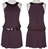 ROMEO & JULIET COUTURE Stretch Jersey Dress W/ Sequins