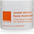 LATHER Sweet Almond Face Moisturizer, 2-Ounce Jar