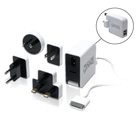 GEAR4 WorldTour DualCharge Dual USB Charger for iPod/iPhone