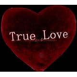 13 inch Burgundy Velvet True Love Heart Pillow by orange