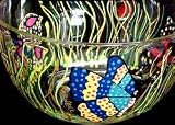 Butterfly Meadow Design - Hand Painted - Serving Bowl - 6 inch diameter