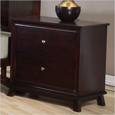 Wildon Home 4953 Contemporary Nightstand in Rich Walnut