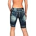 Ed Hardy Womens Bermuda Denim Shorts - DarkWash Vintage