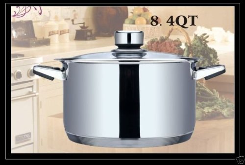 Frank moller 8.4QT stainless steel casserole with lid