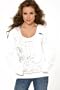 Seattle Seahawks Women's Raw Edge V Hoodie w/Graphic - by Alyssa Milano
