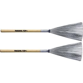 RegalTip 550W Drum Brushes Wood Handle