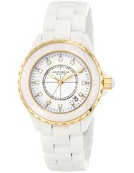 Akribos XXIV Womens AK500WTG Ceramic Interchangeable Bezel Bracelet Watch