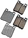 Akebono Brake Pad Set (EUR603) , GREY