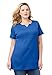 Roamans Women's Plus Size Notch Neck Tunic - Solid Colors