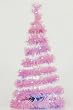 2' Pre-Lit Battery Operated Color Changing Pink Spiral Christmas Bubble Tree