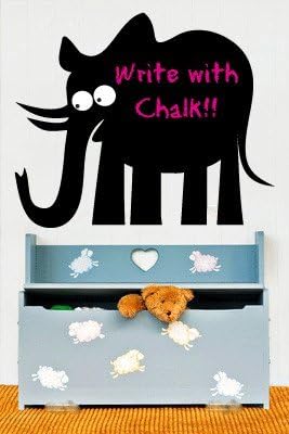 Elephant Chalkboard Wall Decal Sticker By LKS Trading Post