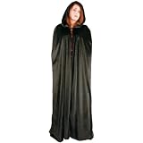 Hooded Panne Cape Black