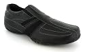 Tai Men's Elasticated Casual Slip On Shoes - Black