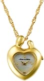 Mother and Child Gold-Tone Heart Necklace Watch #MC-209YP