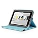 GMYLE(R) Aqua Blue 360 Degree Rotating PU Leather Folio Stand Case Cover for Nook HD 7 inches Barnes & Noble e-Book Reader Tablet (Multi Angle- Vertical/Horizontal and Wake up Sleep Function)