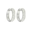 10k Choice of White or Yellow Gold Diamond Huggies (1/2 cttw, H-I Color, I2-I3 Clarity)